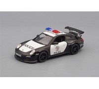 Машинка Kinsmart PORSCHE 911 GT3 RS Police, black / white
