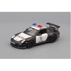 Машинка Kinsmart PORSCHE 911 GT3 RS Police, black / white