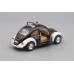 Машинка Kinsmart VOLKSWAGEN Classical Beetle Police (1967), black / white