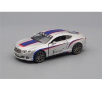 Машинка Kinsmart BENTLEY Continental GT Speed (2012), silver / blue