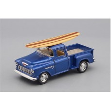 Машинка Kinsmart CHEVROLET Stepside Pick-up Surfboard (1955), blue