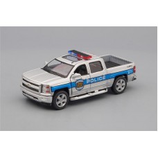Машинка Kinsmart CHEVROLET Silverado Police (2014), silver