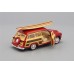 Машинка Kinsmart FORD Woody Wagon.Surfboard (1949), red / brown