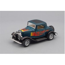 Машинка Kinsmart FORD 3-Window Coupe Fire (1932), green metallic
