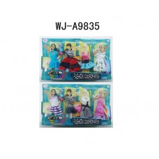 Набор одежды и аксессуаров для куклы высотой 29 см 2 шт (4 наряда, обувь, 2 сумочки) (Китай, 3312-B)