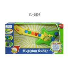 Гитара для малышей, от 1 года, звуковые и световые эффекты, 44,5x23x6,5см (Китай, 777-4)