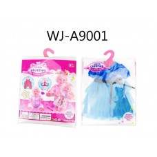 Одежда для кукол: платье, (синий цвет) 25,5x36x1см (Китай, GCM18-11)