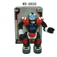 Робот эл/мех 36см, черно-красный, свет, звук (Китай, TT938)