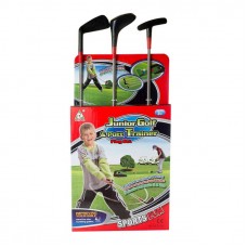 Набор для игры в гольф, 27x60x8см в наборе: 3 клюшки для гольфа, 3 шарика, 1 коврик, 1 подставка с лункой (Китай, YF313A)