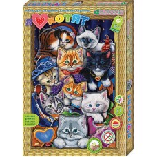 Набор для изготовления картины "Я люблю котят" (КЛЕВЕР, АБ21-111)
