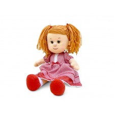 Кукла Катюша в красном платье музыкальная 24 см, звук «Солнышку все рады» (LAVA, Л1138A)