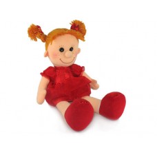 Кукла Майя в красном платье музыкальная 28 см, звук "Сударыня-барыня" (LAVA, Л8575F)