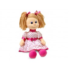 Кукла Ляля в шёлковом платье музыкальная 22 см, звук "Цветы для мамы" (LAVA, Л869C)
