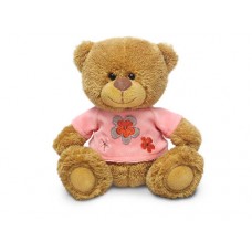 Медвежонок Сэмми в розовой кофточке музыкальный 17,5 см (LAVA, Л8733L)