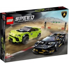Конструктор LEGO Speed Champions Lamborghini Urus ST-X & Lamborghini Huracan Super Trofeo EVO