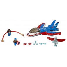 Конструктор LEGO SUPER HEROES Воздушная погоня Капитана Америка (LEGO, 76076-L)