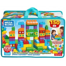 Конструктор Mattel Mega Bloks Fisher-Price Набор Обучающих блоков, 150 деталей