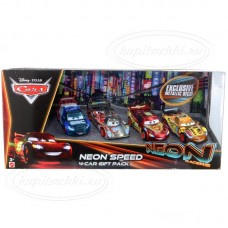 Mattel Набор из 4-х гонщиков "Неоновая скорость"