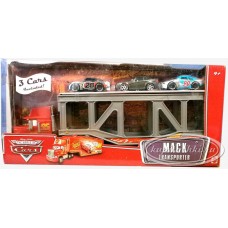 Mattel Мак-автовоз с тремя тачками на прицепе