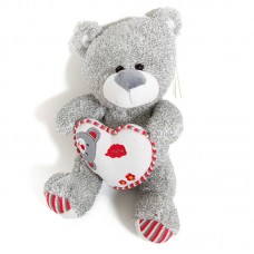 Медведь Серый С Сердцем 26 см (MAXITOYS, SUT-010SBX038-26)