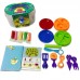 Набор Масса для лепки. 5 разноцветных баночек с тематическими аксессуарами, 18 предметов, в чемоданчике (MERX Limited, 78429)