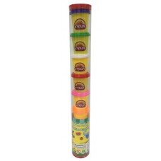 Набор Масса для лепки, 8 баночек разных цветов, в тубе (MERX Limited, 103541)
