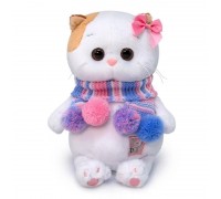 Мягкая игрушка BUDI BASA Кошка Ли-Ли BABY в полосатом шарфике 20 см