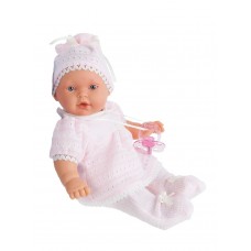 1109P Antonio Juan Кукла -младенец Лана в розовом плачет 27см.