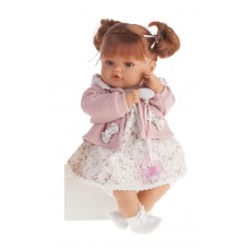 1668P Кукла Antonio Juan Каталина в розовом (плачет) 42см.