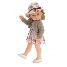 2808P Кукла-девочка Antonio Juan Белла в шляпке, блондинка, 45 см