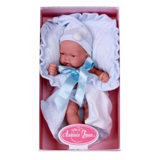 4055B Кукла младенец Antonio Juan Леон в голубом 26 см.