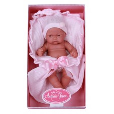 4055P Antonio Juans Кукла-младенец Лея в розовом 26см.