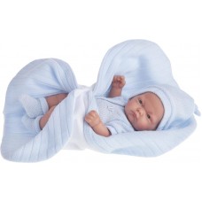 4067B Кукла-младенец Antonio Juan Карлос в голубом одеяле 26 см.