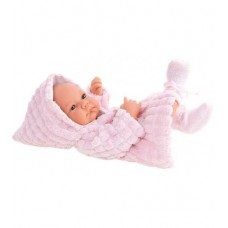 Кукла-младенец Munecas Antonio Juan Сэмми в розовом, 42 см. 5088P