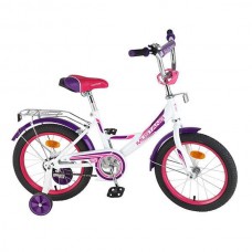 Велосипед детский «MUSTANG», размер колес 16 дюймов, цвет бело-фиолетовый
