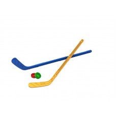 Набор Юный хоккеист (2 клюшки + 2 шайбы) 90х20х3,5 см. (Нордпласт, Н-268)