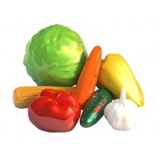 Набор Овощи (7 предметов в пакете) 23х10х20 см. (Нордпласт, Н-436)