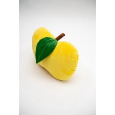 Мягкая игрушка ОмЗЭТ Подушка декоративная Яблоко цвет желтый
