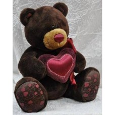 Медведь мальчик Choco с сердцем 15 см (ORANGE, C003/15ц)