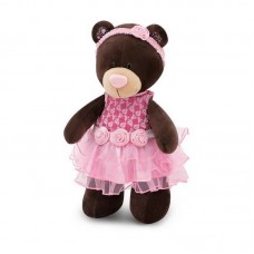 Медведь девочка Milk Розовый букет 30