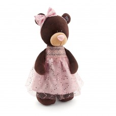 Медведь девочка Milk стоячая в платье с блёстками 30 см (ORANGE, M5048/30)