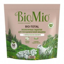 Таблетки для посудомоечной машины BIO MIO Bio-Total Эвкалипт 60шт