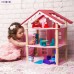Дом кукольный "Роза Хутор" с 14 предметами мебели