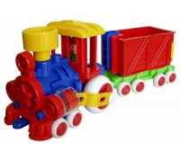 Паровозик Ромашка с вагоном Детский сад) 39 см.