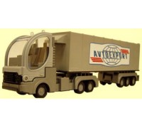 Автофургон (Дальнобойщик) в коробке (Россия) 34 см.