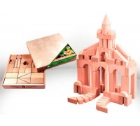 Конструктор деревянный, 70 дет.