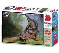 Пазл 3D 500 Карнотавр против антарктопельты