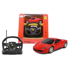 Машина р/у 1:18 Ferrari Italia 458 с пультом управления в виде руля (RASTAR, 53400-10пц)