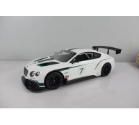 Машина р/у 1:14 Bentley Continental GT3, цвет белый 27MHZ