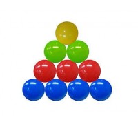 Выдувка. ШАРИКИ ПЛАСТИКОВЫЕ 50 шт. ЦВЕТНЫЕ, ?85 мм